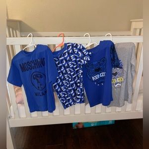 4 tshirts kenzo&moschino